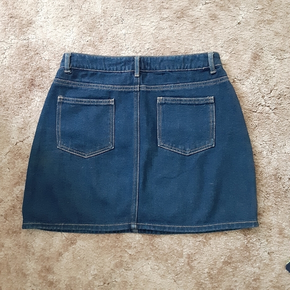 FOREVER 21 denim jean mini skirt L - Picture 3 of 8
